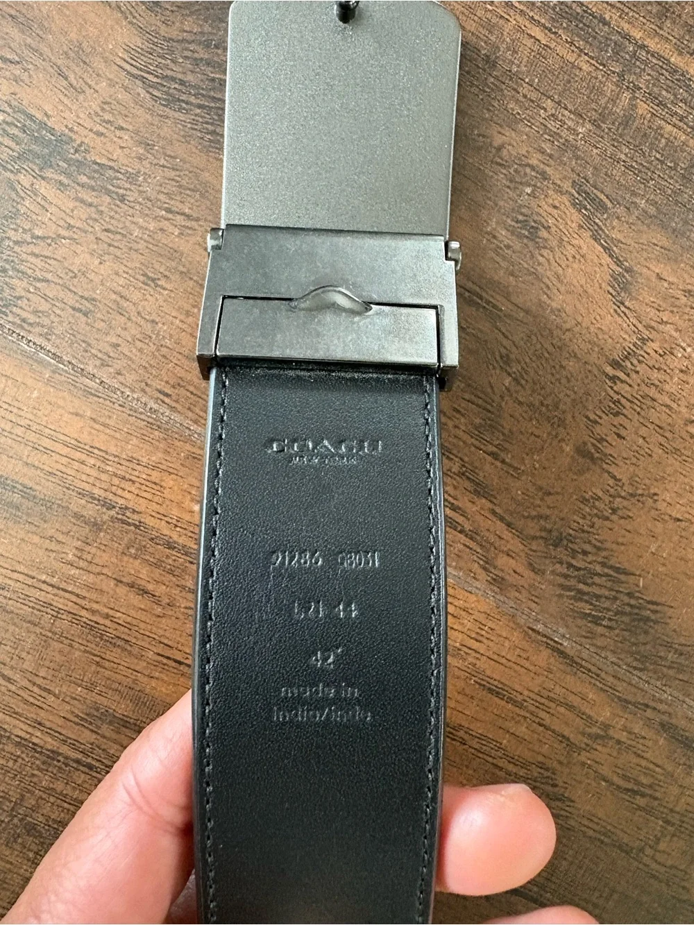 Coach logo belt 42” Large
